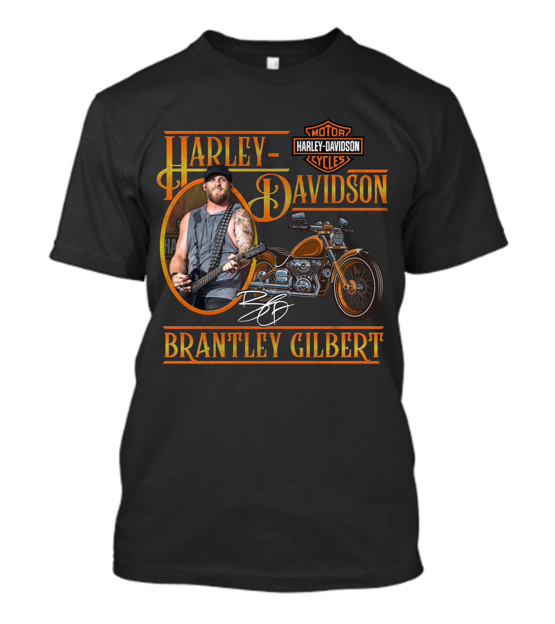Harley Davidson Motorcycles Brantley Gilbert Signature Edition T-Shirt