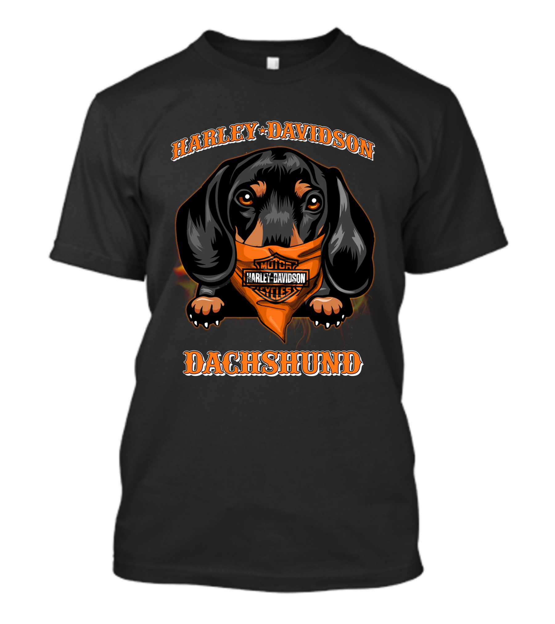 Harley Davidson Dachshund Motorcycles T-Shirt