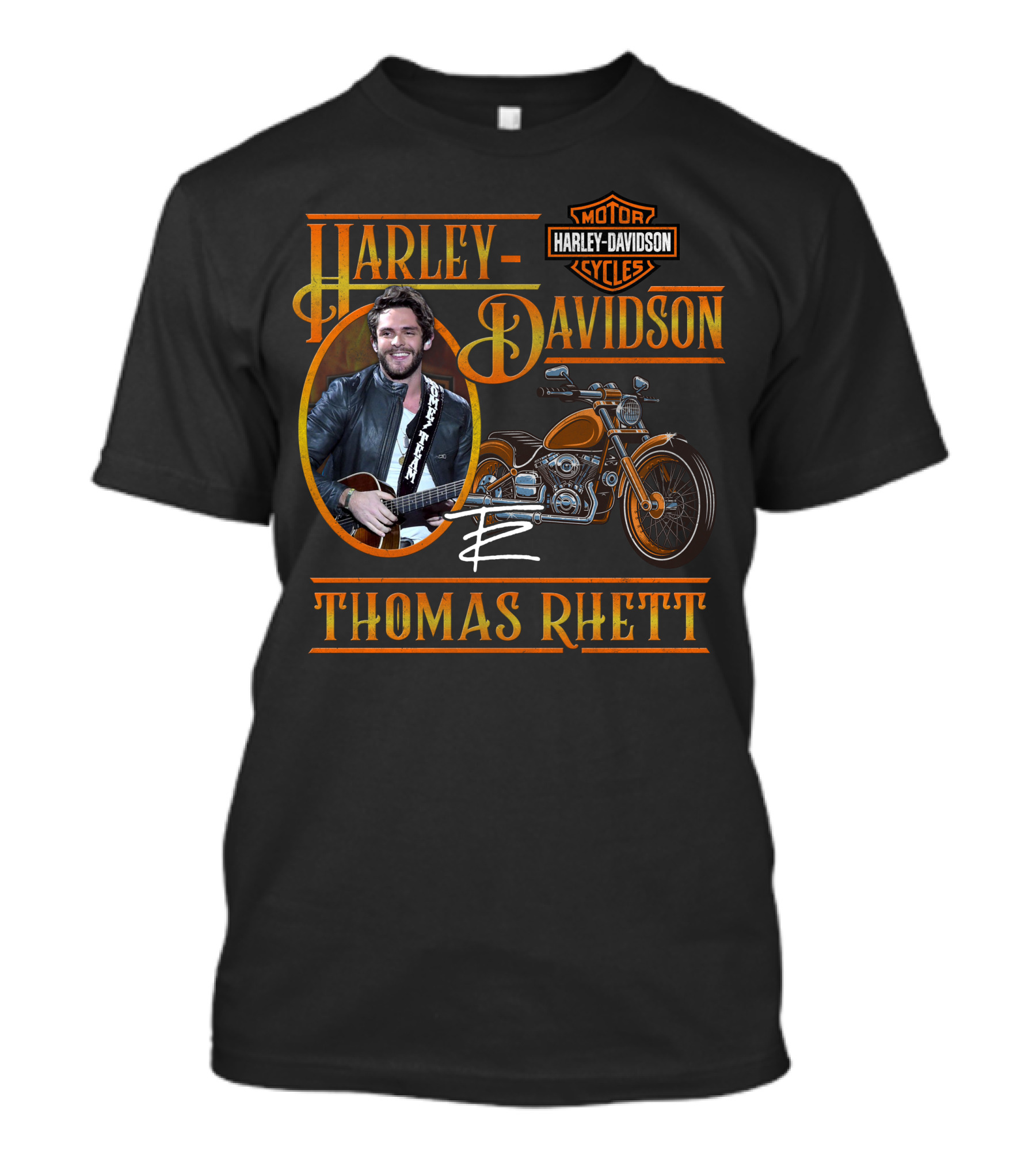 Thomas Rhett Harley Davidson Motor Cycles T-Shirt