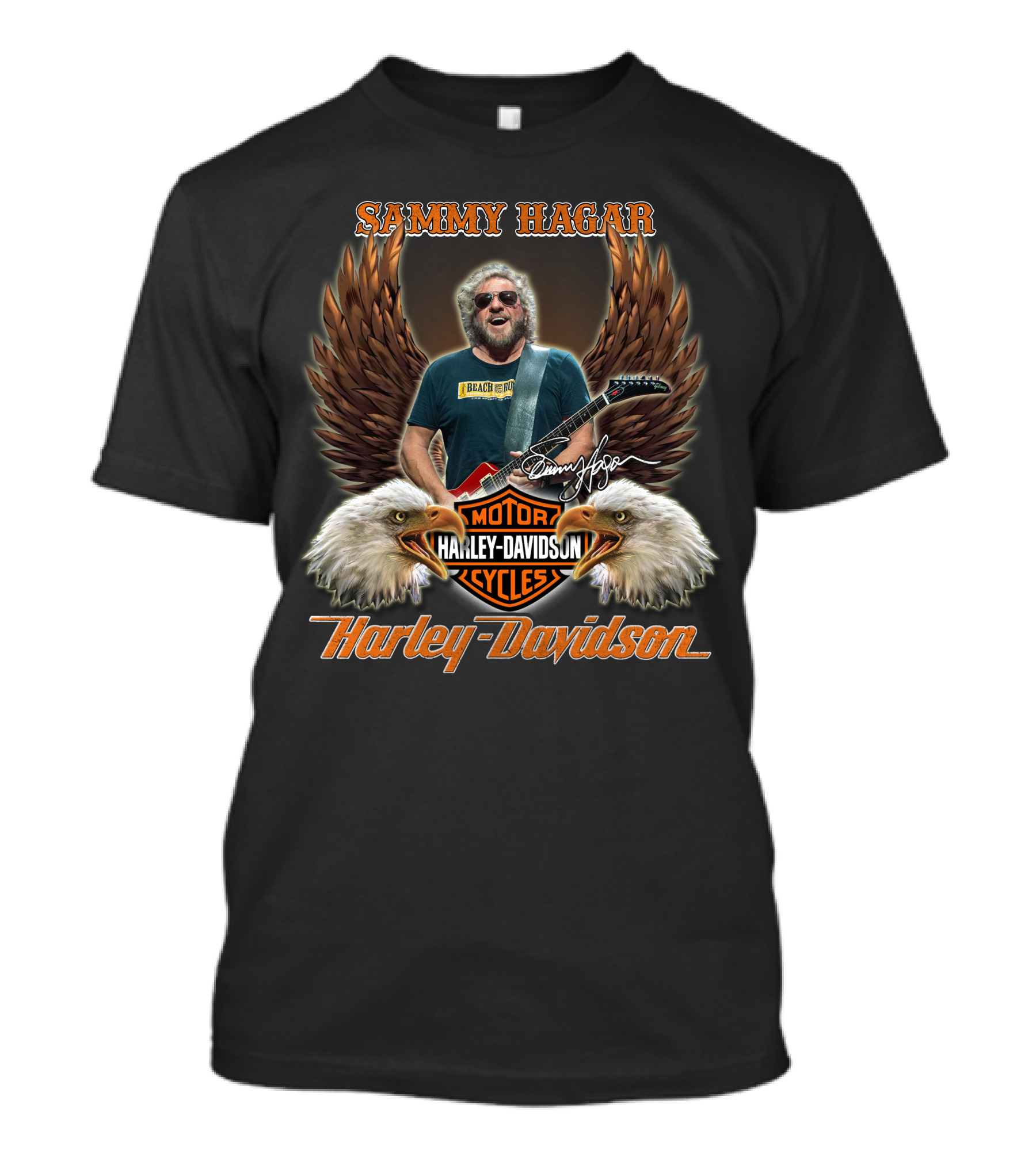 Sammy Hagar Harley Davidson Motorcycles Eagles T-Shirt