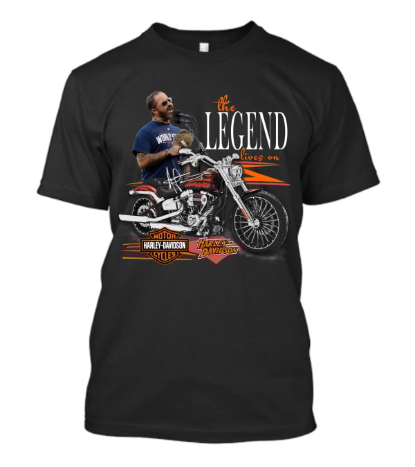 The Legend Lives On Harley Davidson Aaron Lewis World Tour T-Shirt