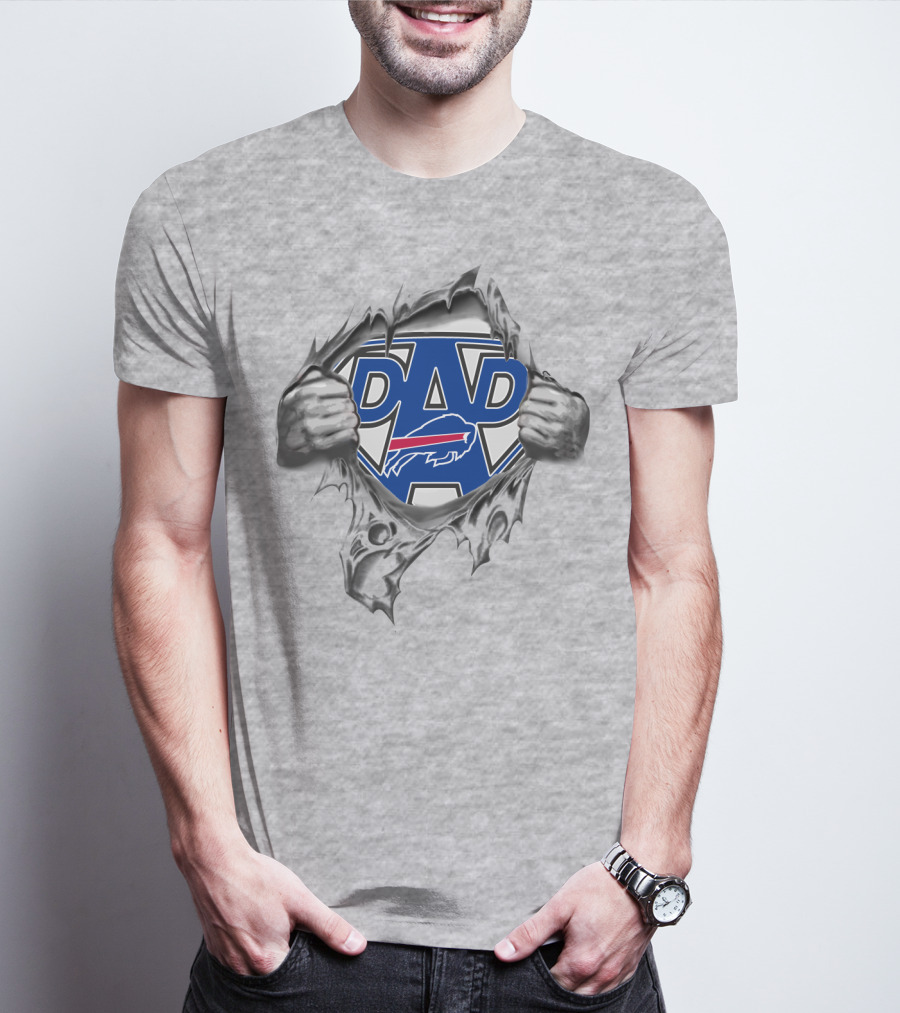 Buffalo Bills Super Dad Logo Emblem T-Shirt