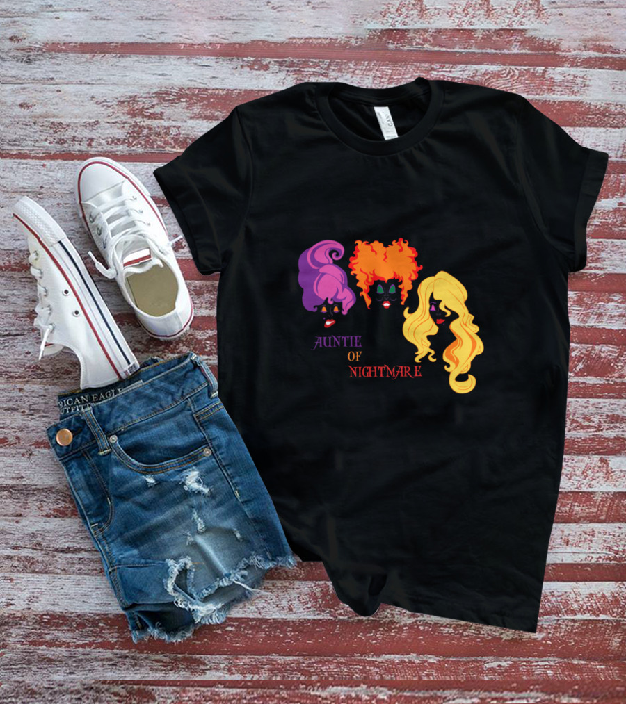 Auntie Of Nightmare Hocus Pocus Witches T-Shirt