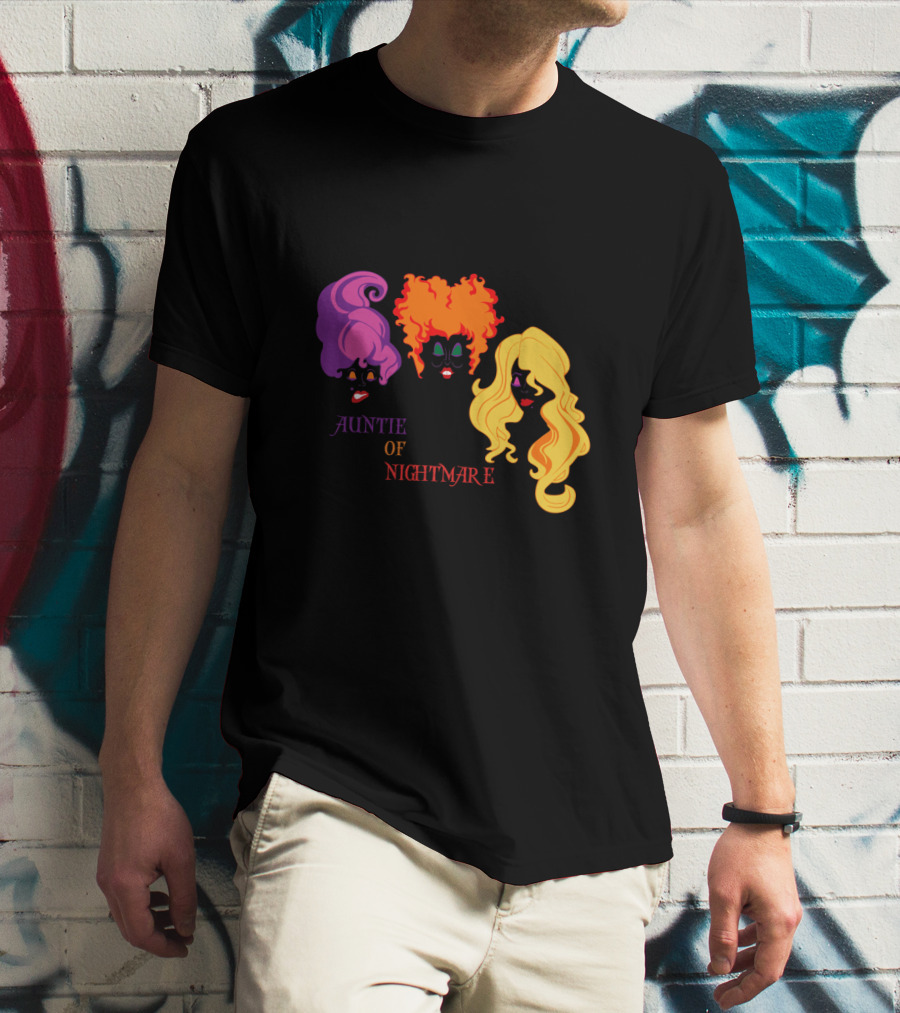 Auntie Of Nightmare Hocus Pocus Witches T-Shirt