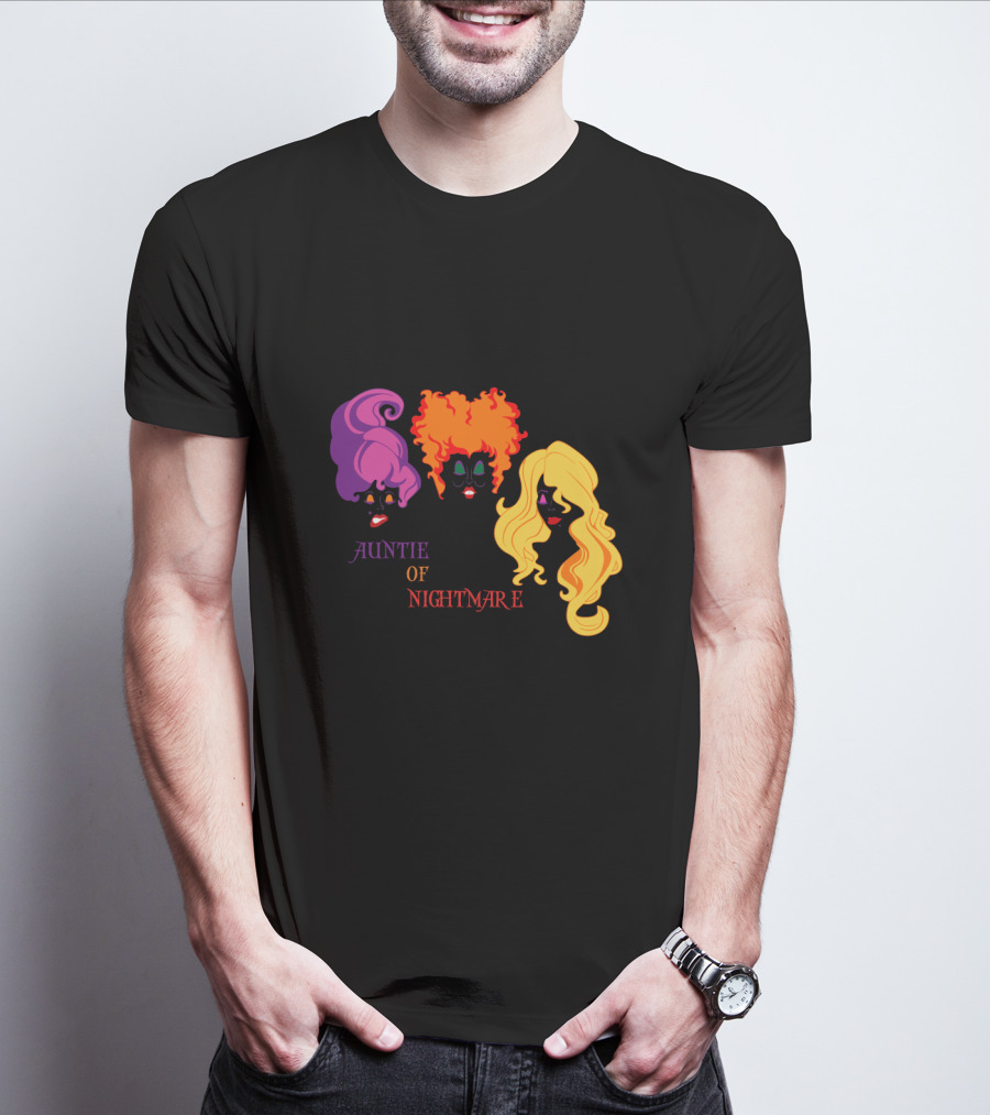 Auntie Of Nightmare Hocus Pocus Witches T-Shirt