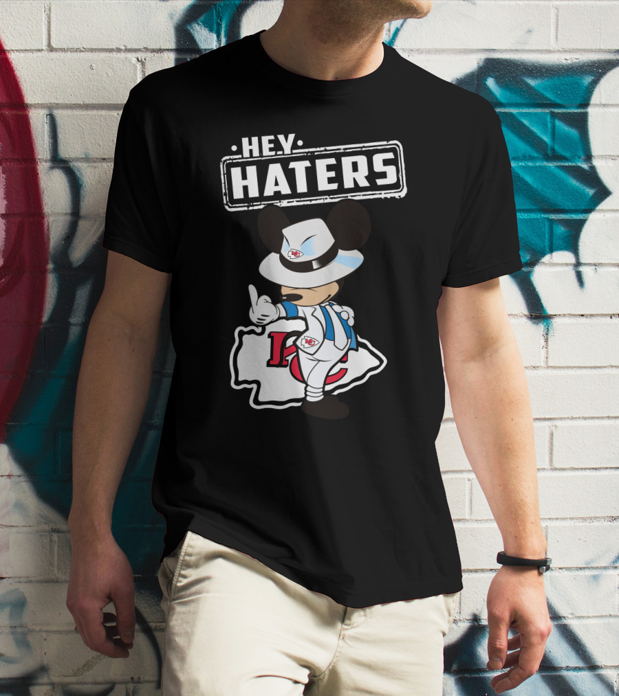 HEY HATERS KC Chiefs Mickey Pose T-Shirt