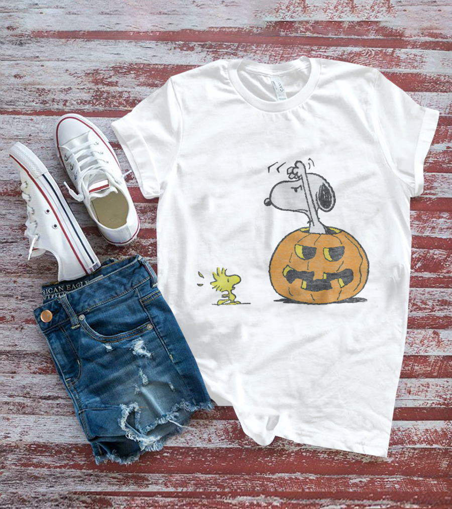 Halloween Snoopy Woodstock Pumpkin Peanuts T-Shirt