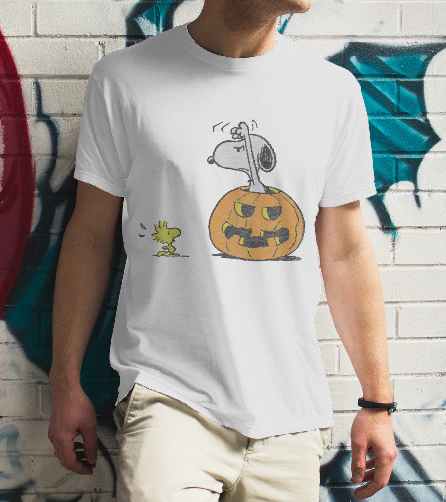 Halloween Snoopy Woodstock Pumpkin Peanuts T-Shirt