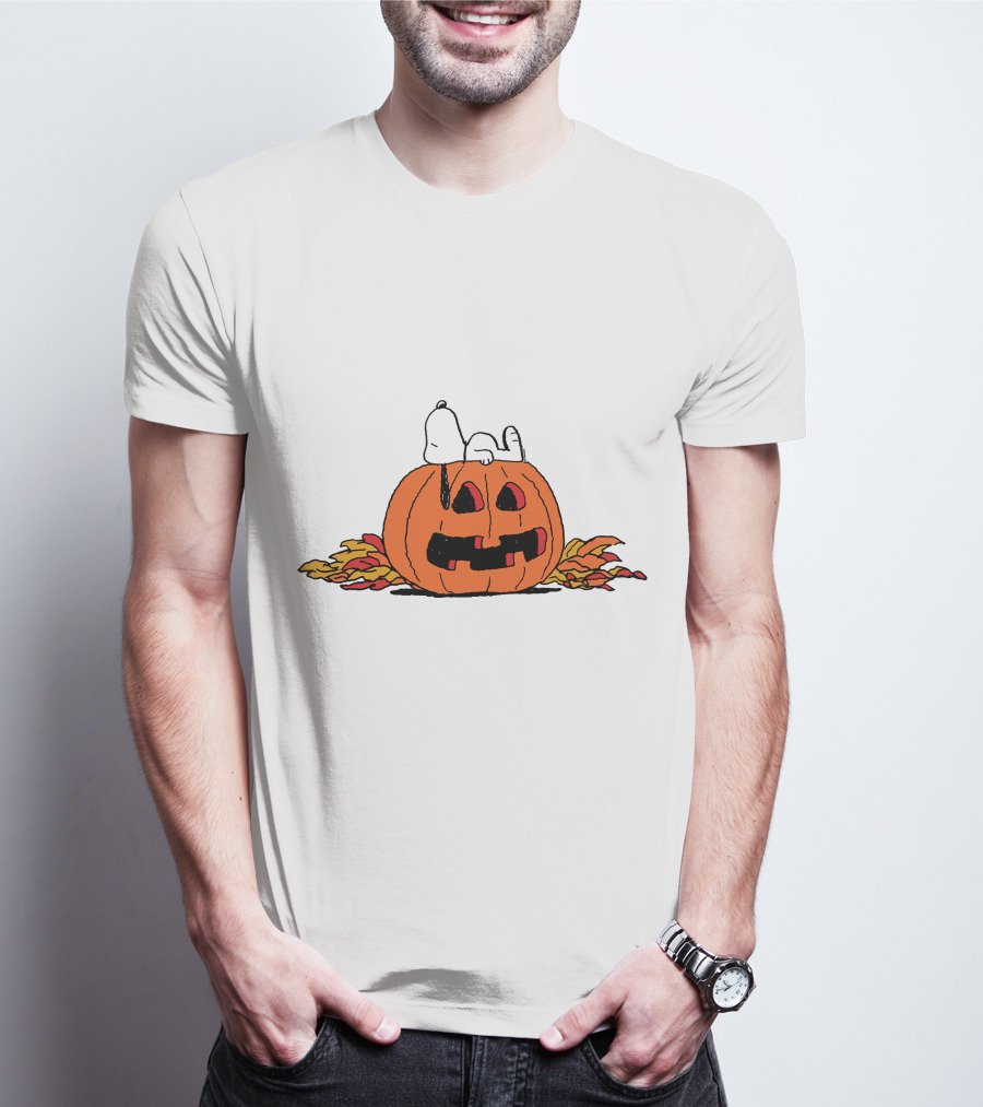 Snoopy Halloween Pumpkin Lantern T-Shirt