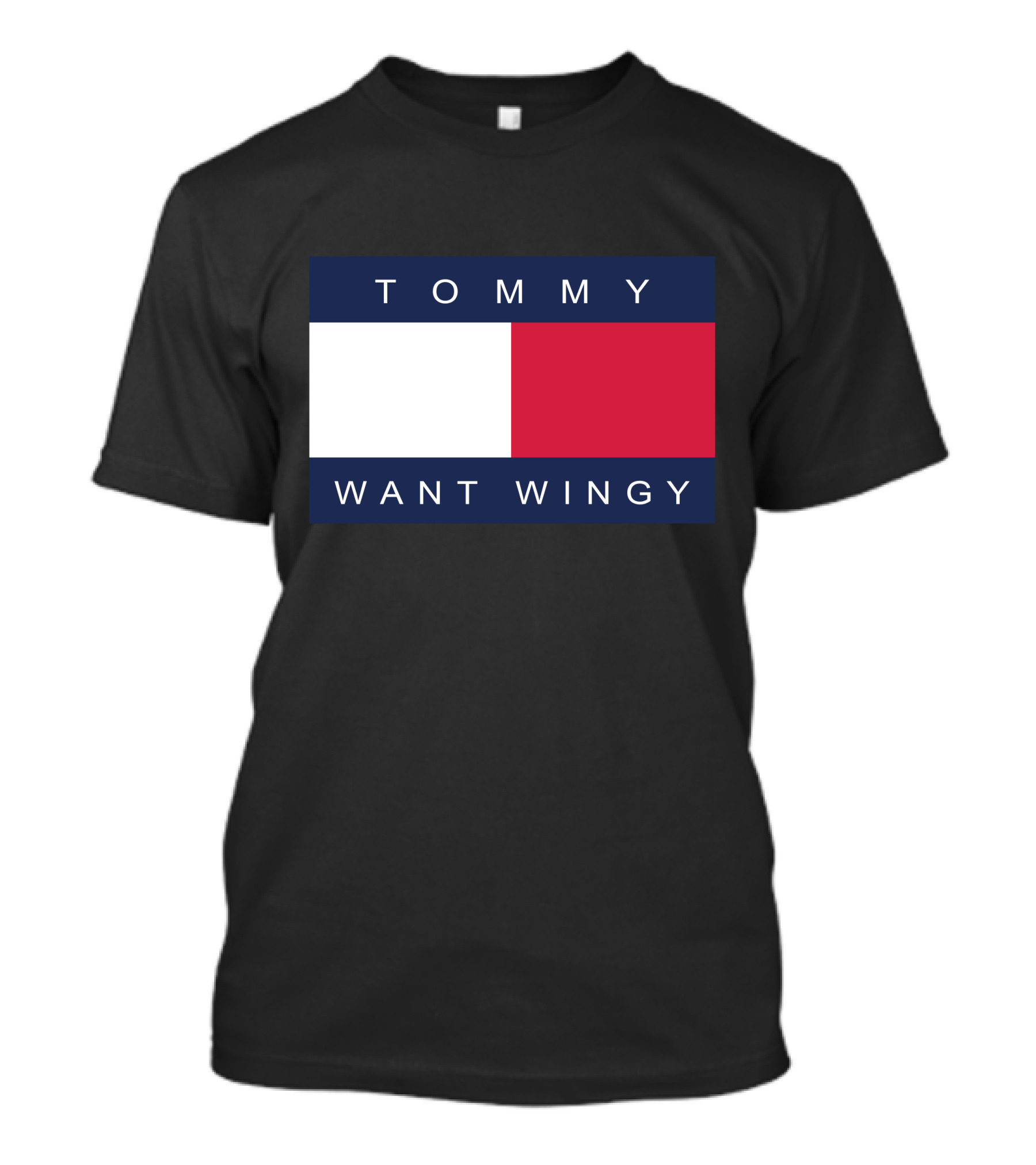 TOMMY WANT WINGY Red White Blue T-Shirt