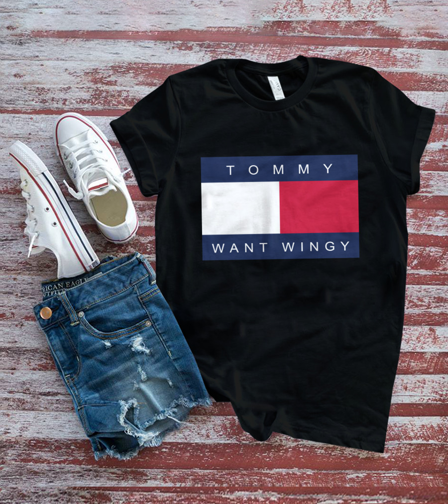 TOMMY WANT WINGY Red White Blue T-Shirt