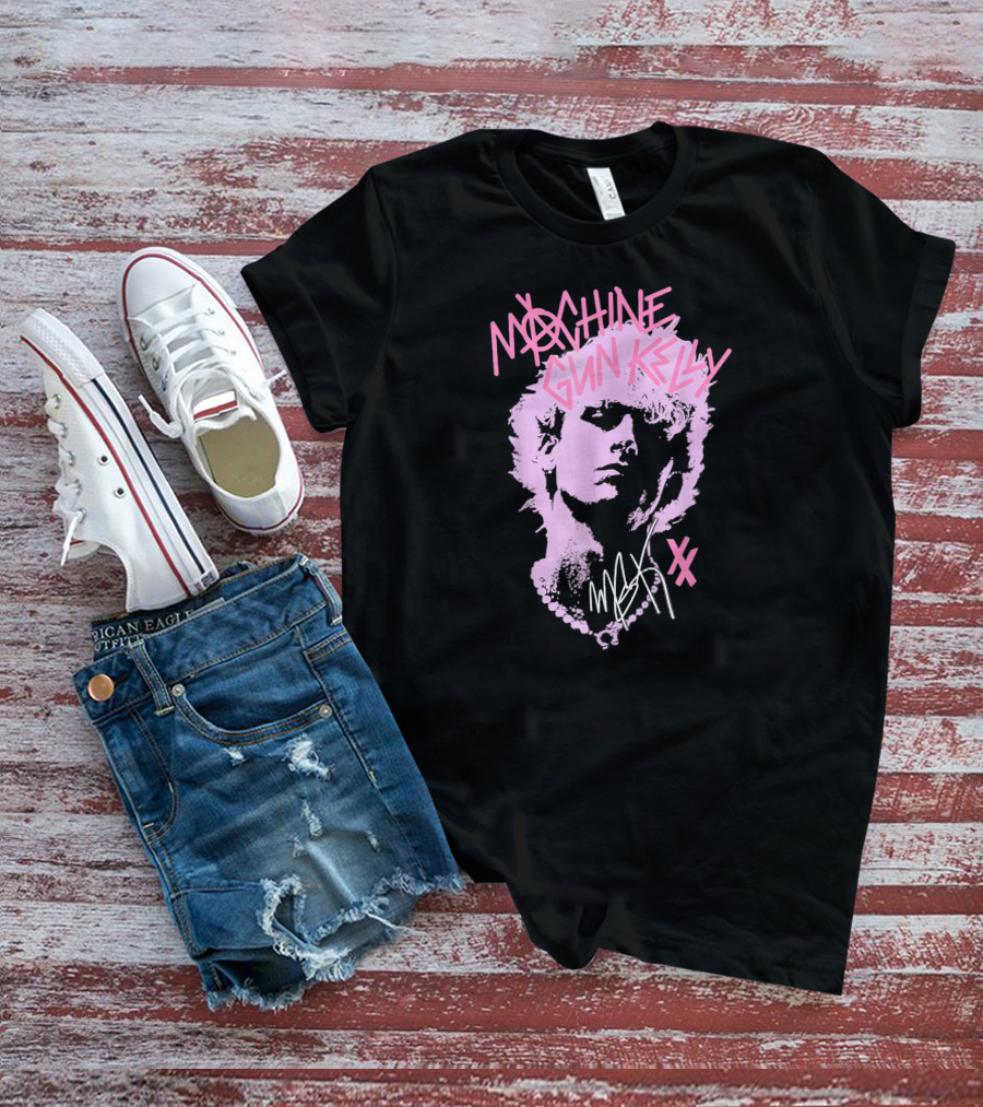 Machine Gun Kelly M.G.K Pink Silhouette XX Signature T-Shirt