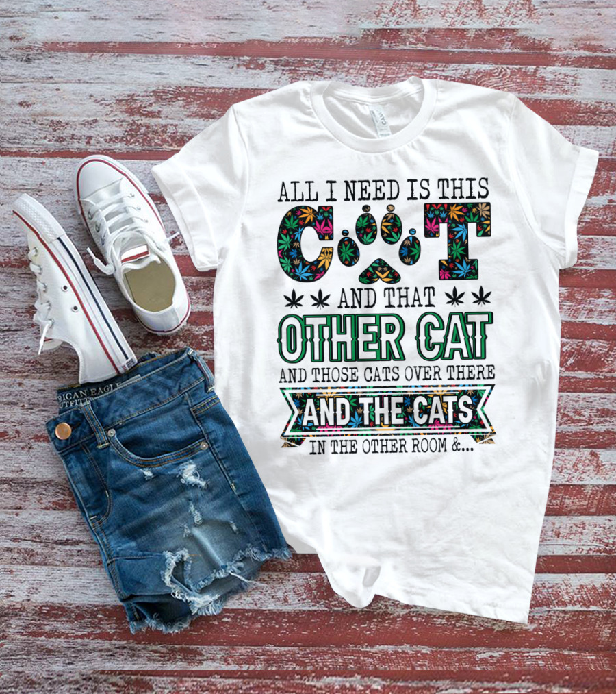 All I Need Is This Cat And That Other Cat And Those Cats Over There And The Cats In The Other Room T-Shirt