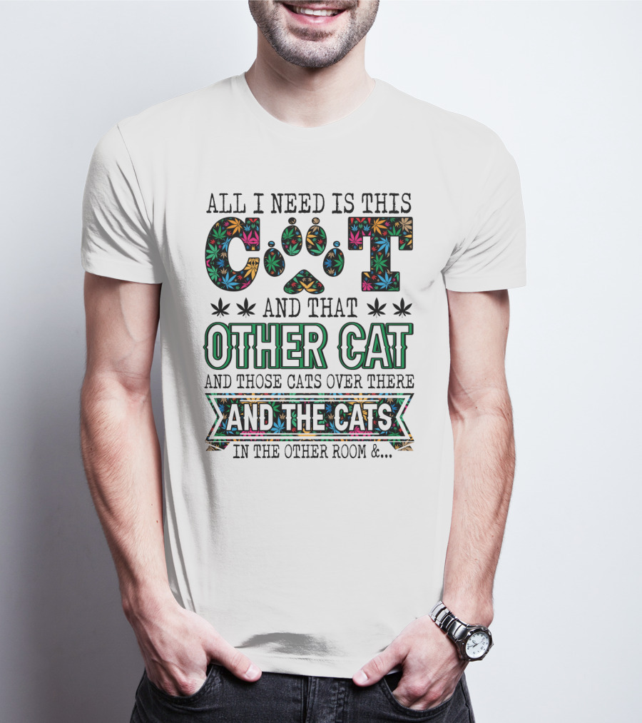 All I Need Is This Cat And That Other Cat And Those Cats Over There And The Cats In The Other Room T-Shirt