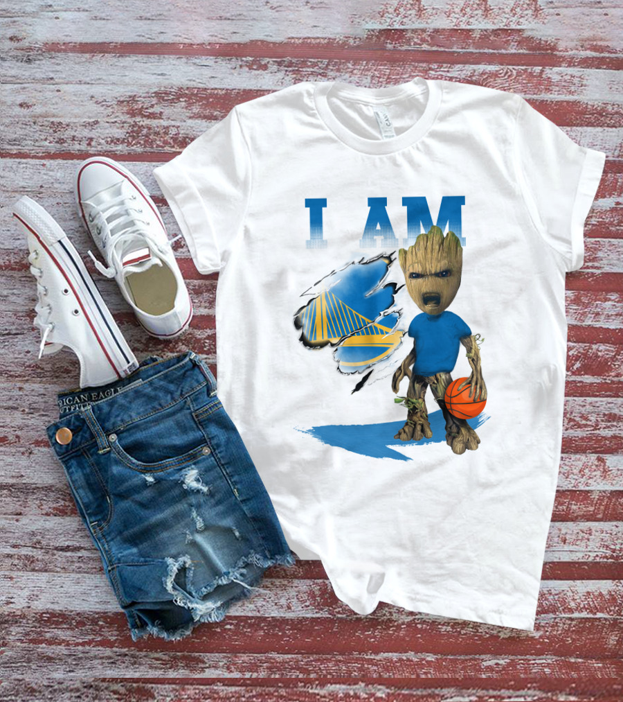 I Am Golden State Warriors Groot Basketball Character T-Shirt