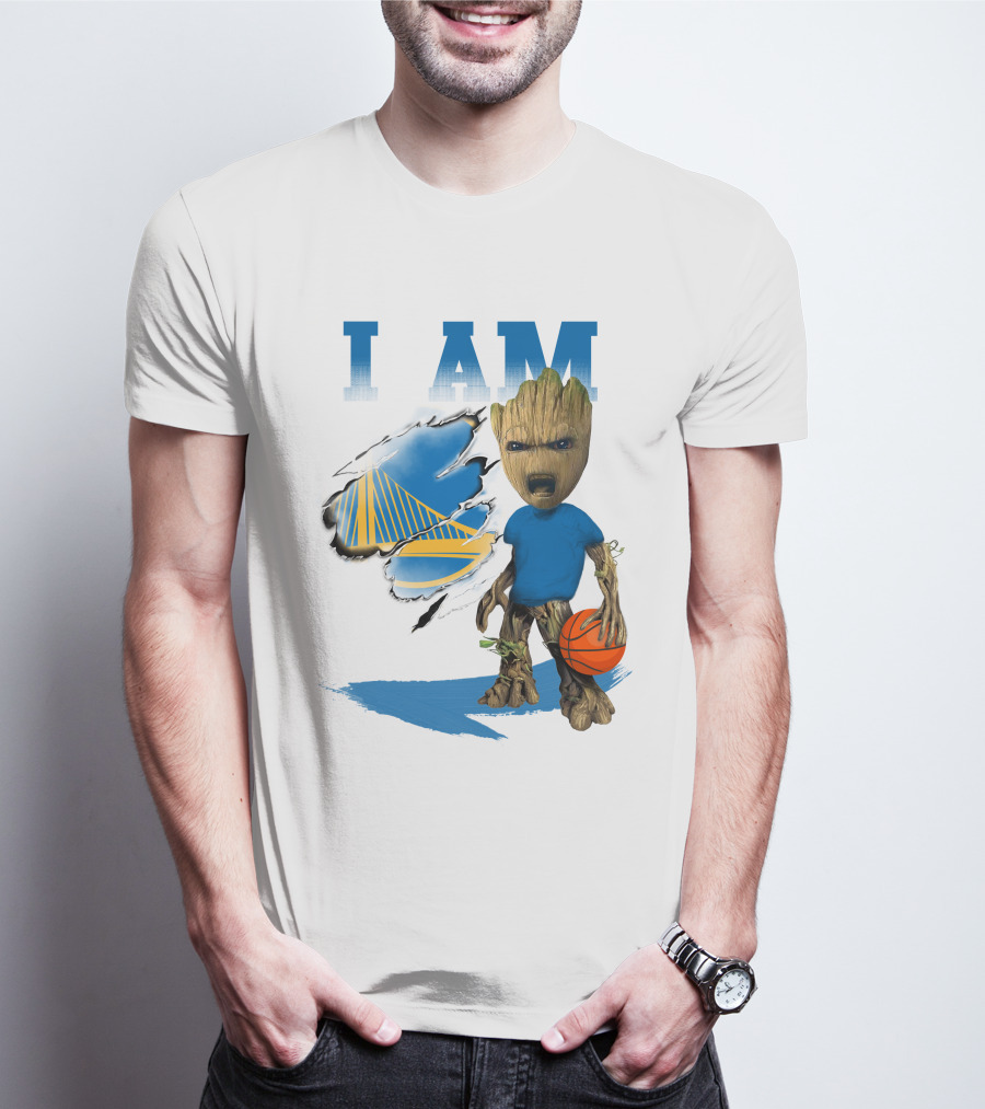 I Am Golden State Warriors Groot Basketball Character T-Shirt