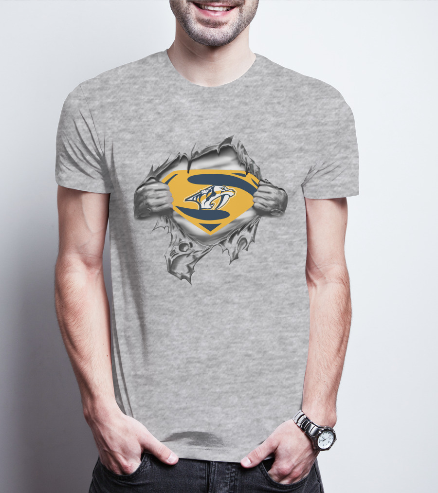Nashville Predators Superman Shield T-Shirt