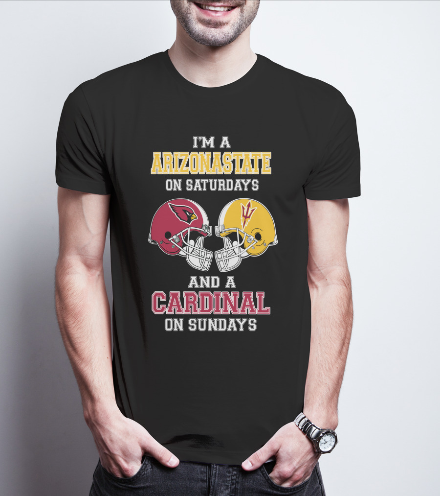 ARIZONA STATE ON SATURDAYS CARDINAL ON SUNDAYS T-Shirt