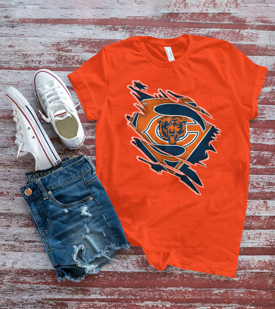 Chicago Bears Superman Logo Fusion T-Shirt