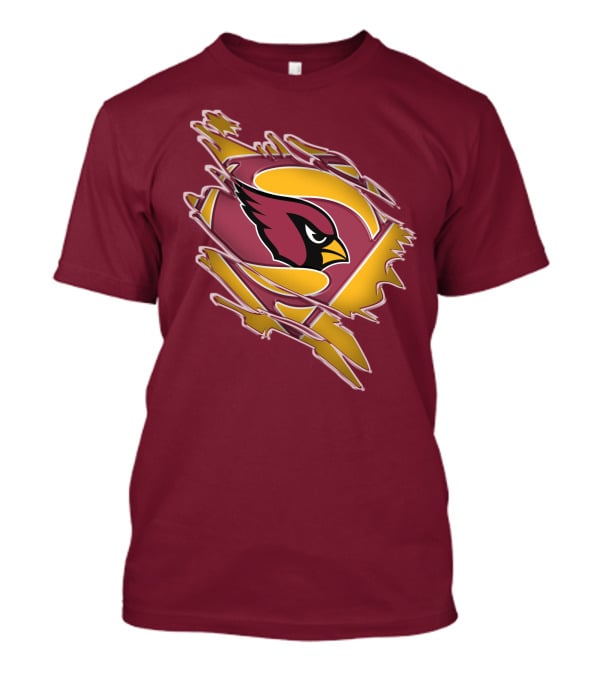 Arizona Cardinals Superman Logo Mashup T-Shirt