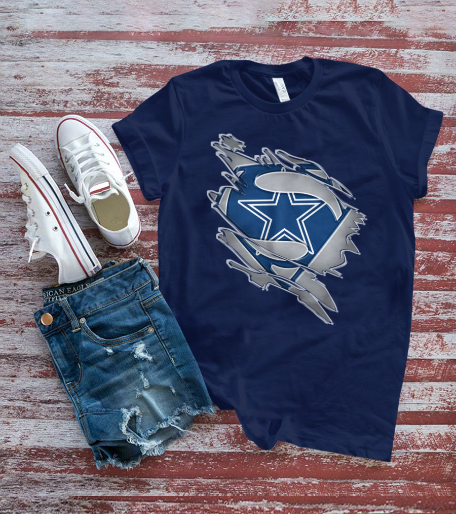 Cowboys Super Man Star T-Shirt