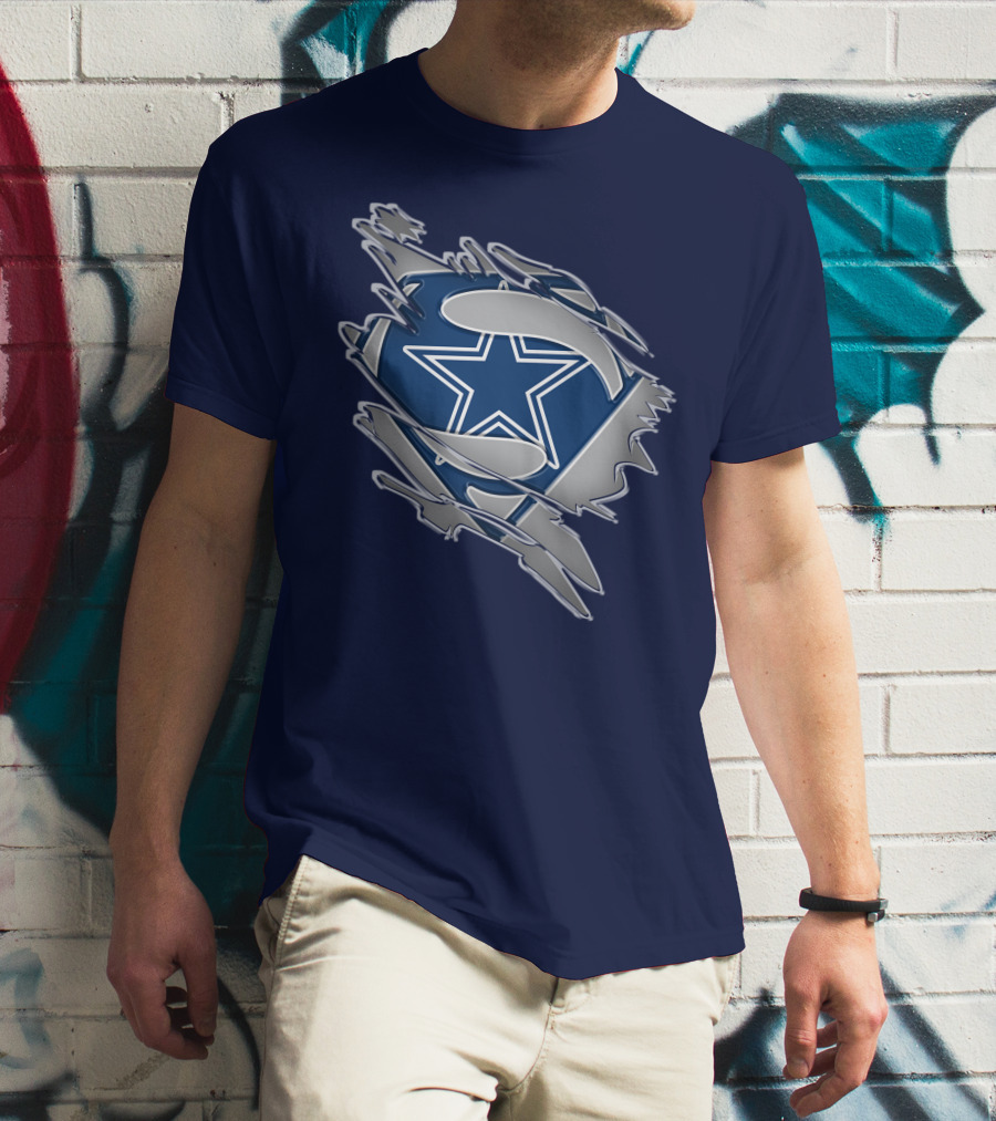 Cowboys Super Man Star T-Shirt