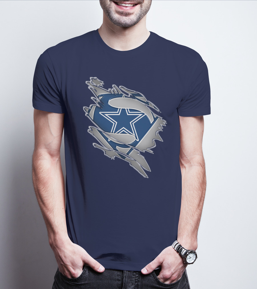 Cowboys Super Man Star T-Shirt