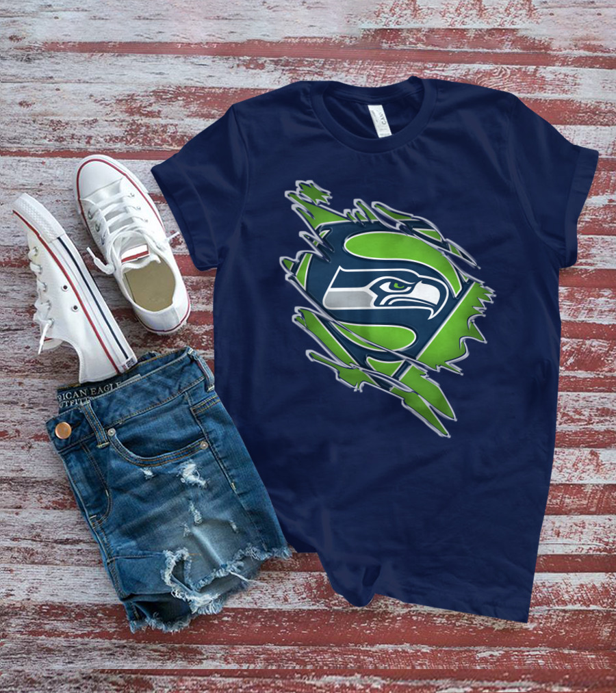 Seahawks Super Logo Emblem T-Shirt