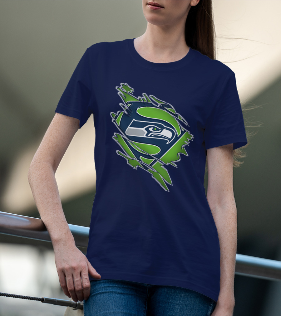 Seahawks Super Logo Emblem T-Shirt