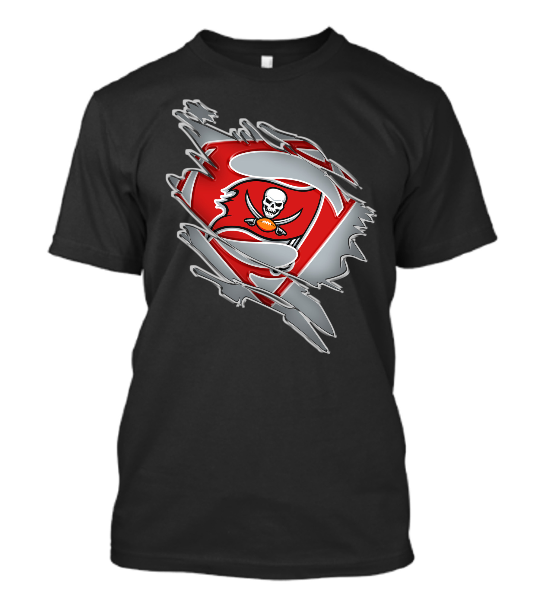 Buccaneers Super Bowl Superman Shield Logo Fusion T-Shirt