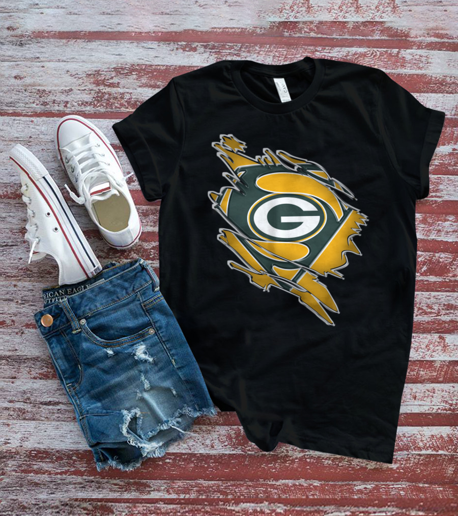 Packers Super Logo Hero Fan Gear T-Shirt
