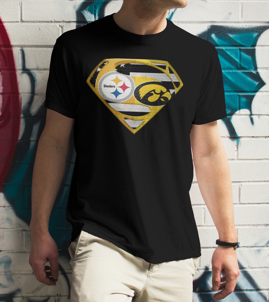 Steelers Superhero Hawkeyes Shield T-Shirt