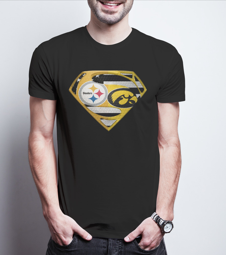 Steelers Superhero Hawkeyes Shield T-Shirt