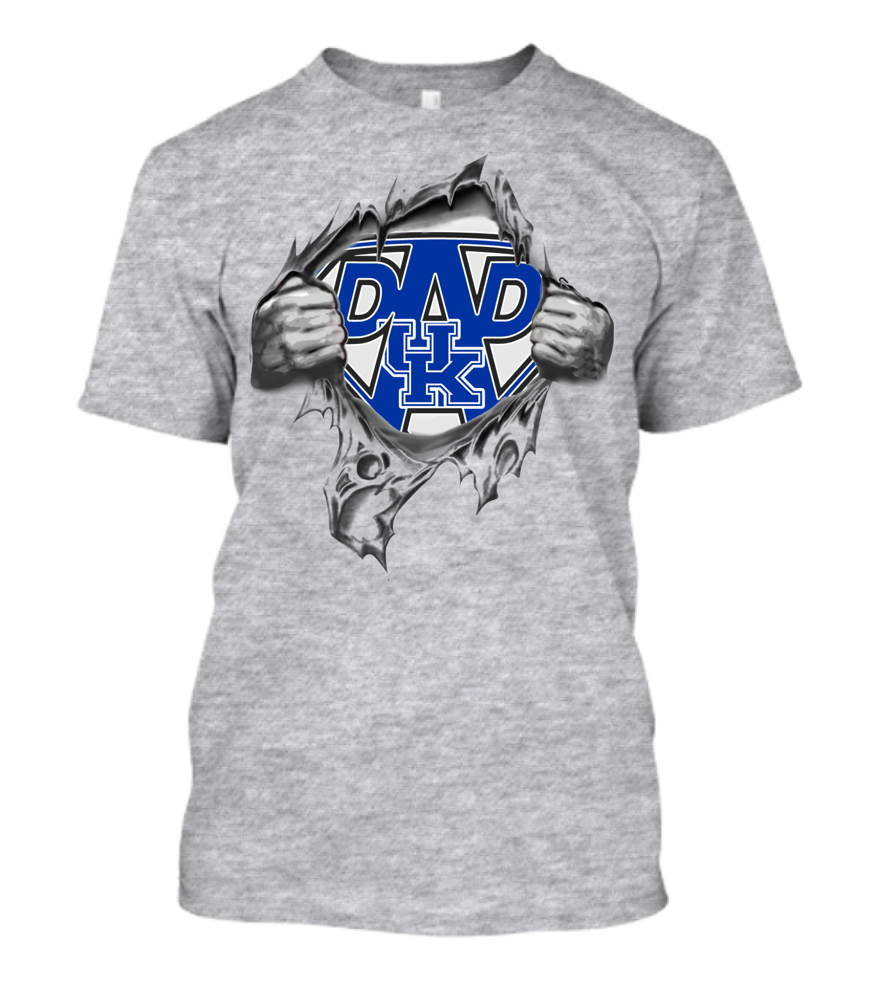 Kentucky Wildcats Dad Logo Superman Shield T-Shirt