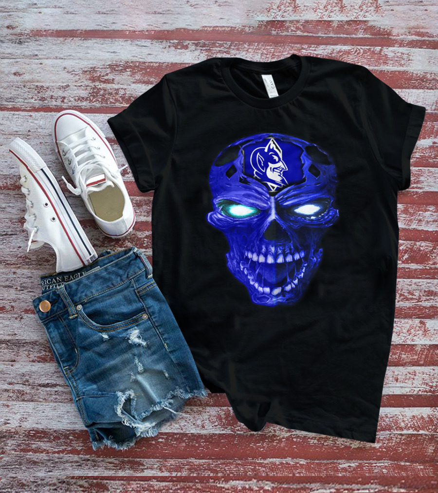 Duke Blue Devils Skull Emblem T-Shirt