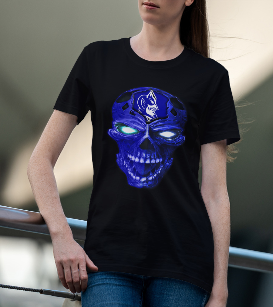 Duke Blue Devils Skull Emblem T-Shirt