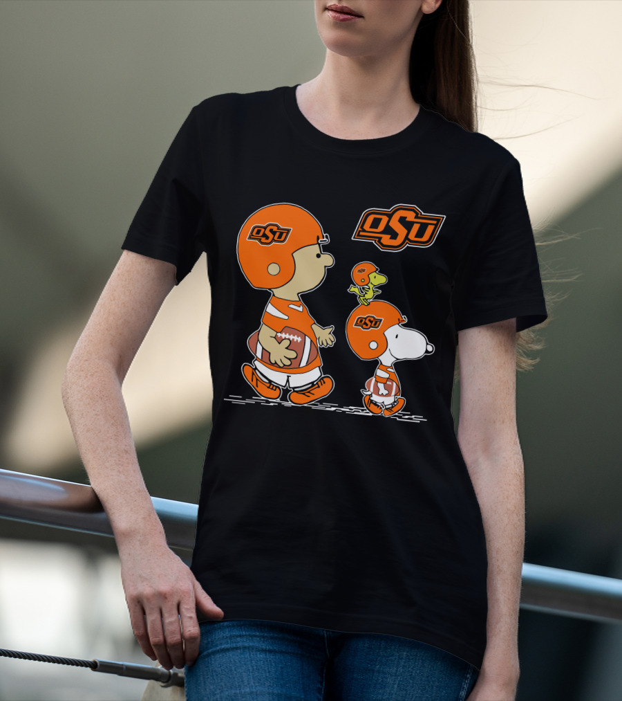 OSU Oklahoma State Cowboys Football Characters T-Shirt
