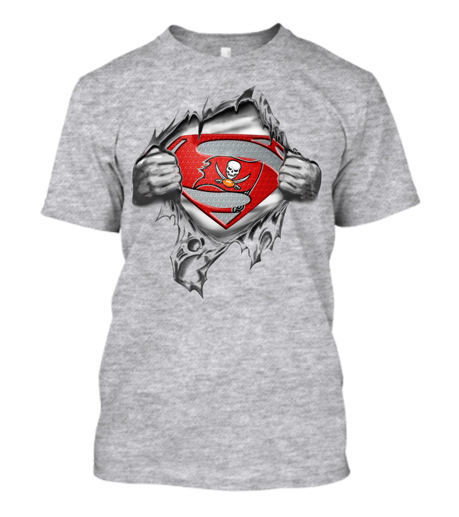 Buccaneers Superman Ripped Chest T-Shirt