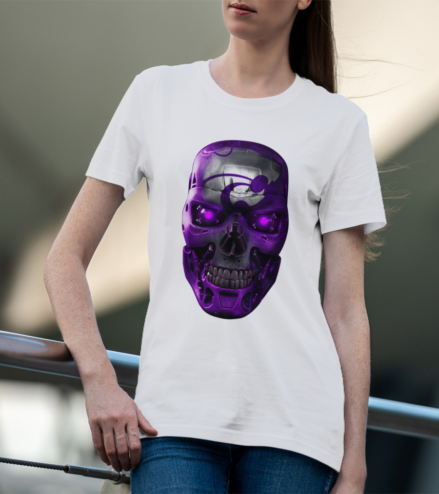 KANSAS STATE WILDCATS PURPLE SKULL T-Shirt