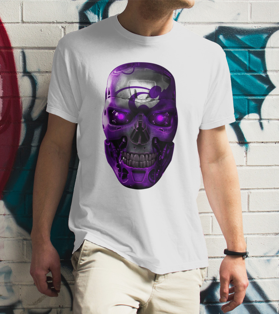 KANSAS STATE WILDCATS PURPLE SKULL T-Shirt