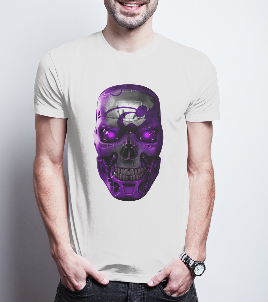KANSAS STATE WILDCATS PURPLE SKULL T-Shirt