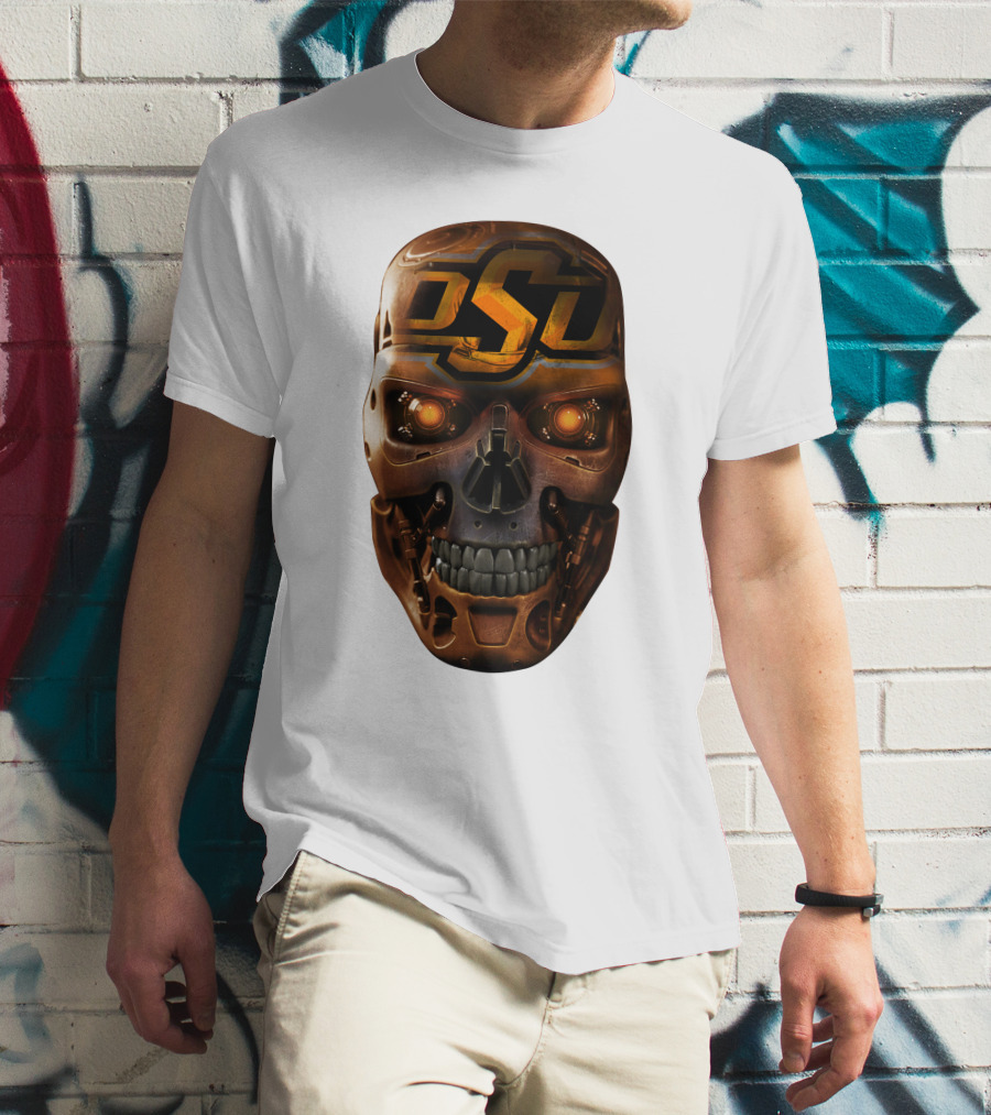 OSU Cowboys Skull Mechanic T-Shirt