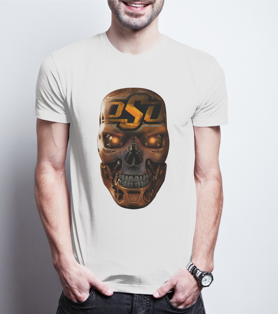 OSU Cowboys Skull Mechanic T-Shirt