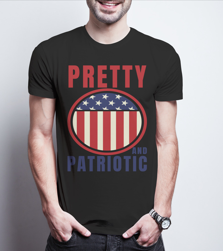 Pretty And Patriotic USA Stars Stripes 9.11 T-Shirt
