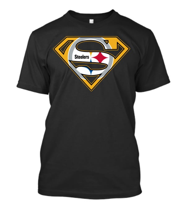 Superman Steel S Emblem With Steelers T-Shirt