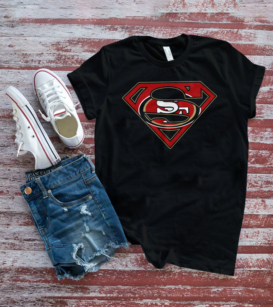 Superman San Francisco 49ers Logo Fusion T-Shirt