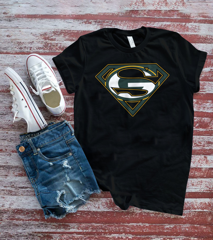 Super Man Green Bay Packers T-Shirt
