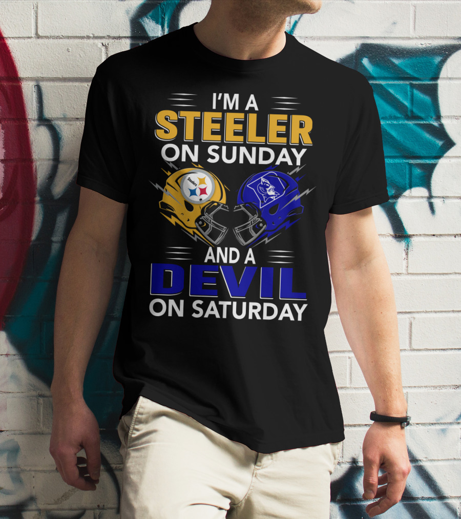 I'm A Steeler On Sunday And A Devil On Saturday T-Shirt