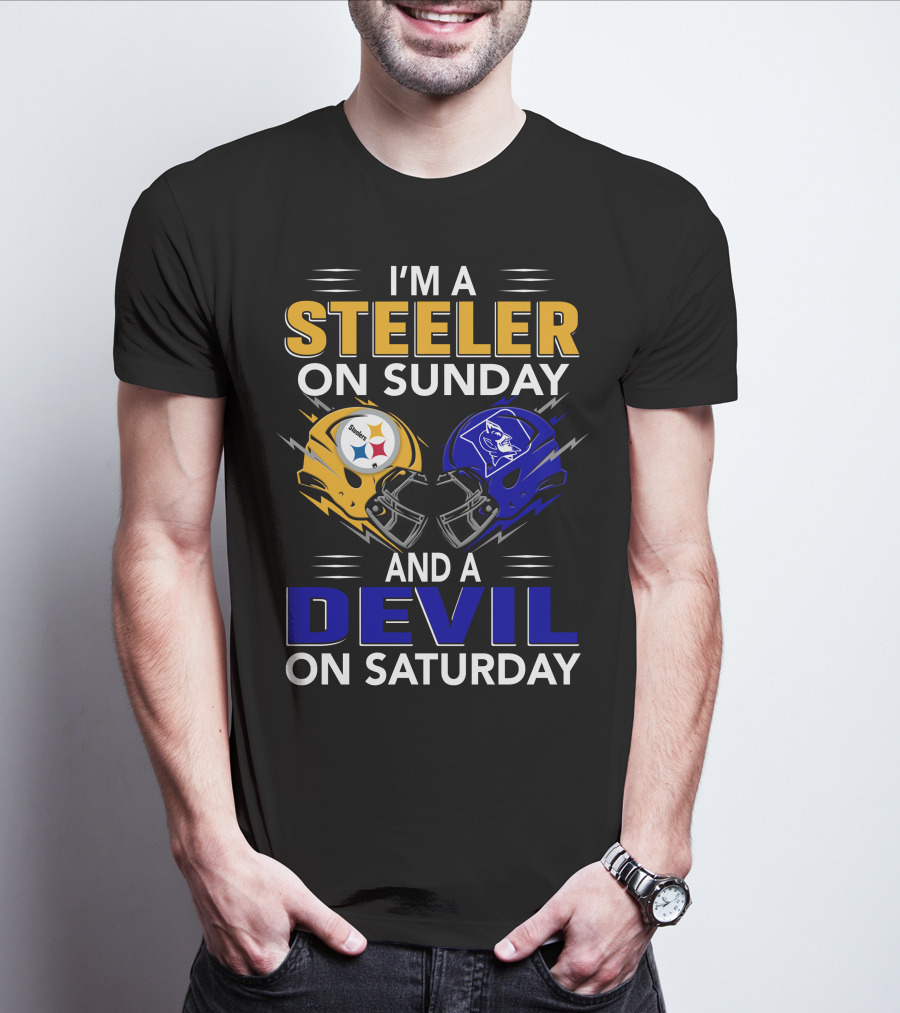 I'm A Steeler On Sunday And A Devil On Saturday T-Shirt