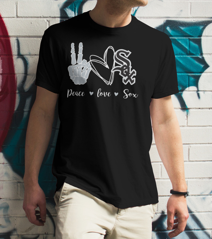 Peace Love Chicago White Sox T-Shirt